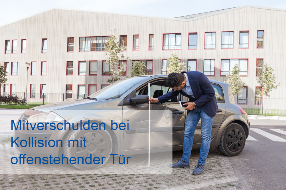 Mitverschulden bei Kollision mit offenstehender Tür