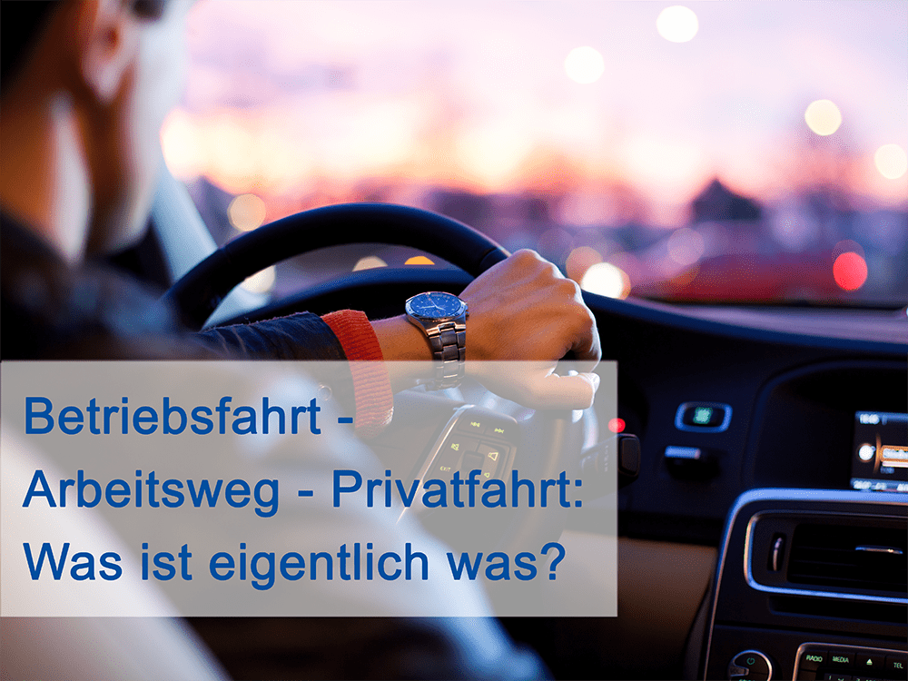 Kategorisieren von Fahrten im Fahrtenbuch: Betriebsfahrt, Arbeitsweg, oder Privatfahrt?
