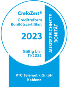 Bonitätszertifikat CrefoZert für das Jahr 2023/2024